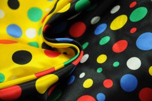 spotty satin fabric