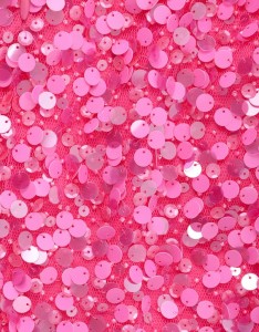 Pink sequin fabric
