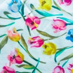 Spring fabric floral pattern