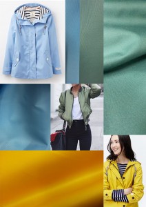 Waterproof breathable fabric for spring jackets