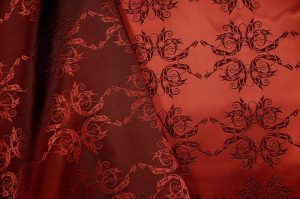 Italian jacquard fabric garnet 