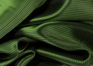 Italian jacquard fabric green stripped