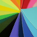 rainbow of neoprene fabric colours