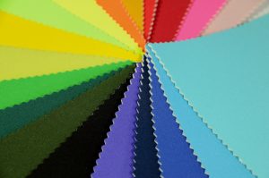 rainbow of neoprene fabric colours