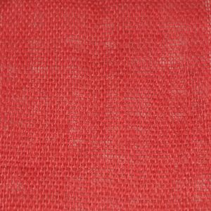 red hessian fabric