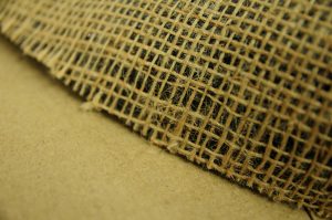 biruminised hessian fabric close up