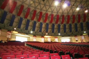 acoustic foam in a hall