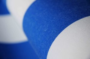 blue and white striped awning fabric