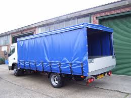 lorry covered in 610 PVC tarpaulin