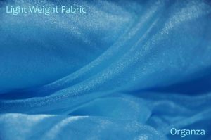 blue organza fabric