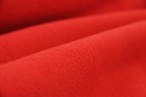 soft dry micro fleece waterproof fabric bright red