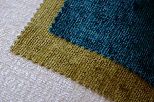 cream lime and teal Elite chenille upholstery fabric