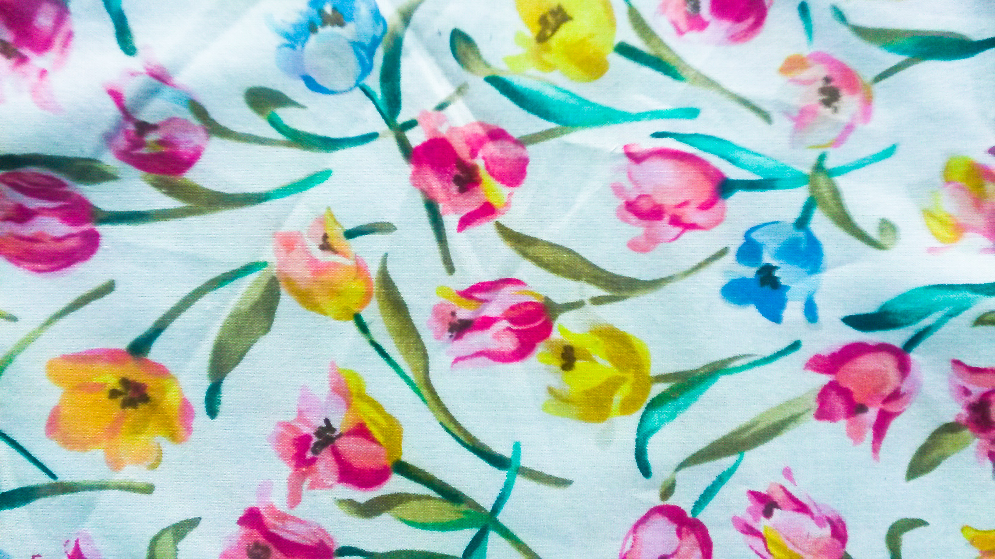 Spring fabric floral pattern