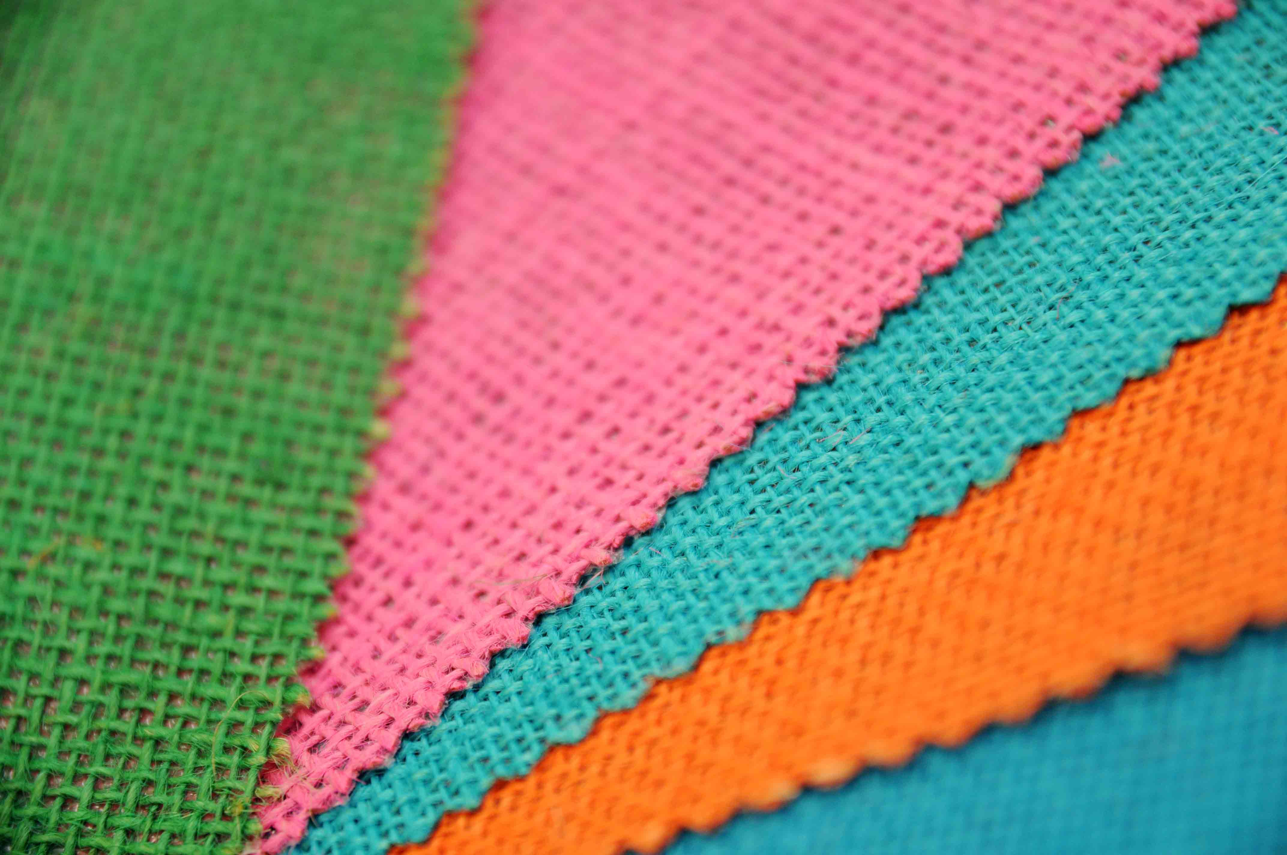 Laminated Hessian Fabric free fabric samples available - Fabric Blog