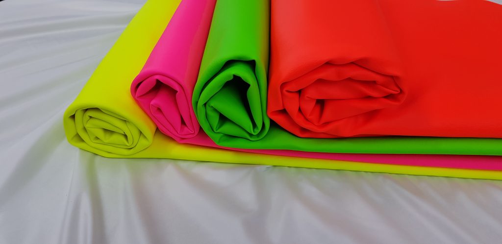 Fluorescent Vinyl Neon Leatherette free fabric samples available 0121 ...