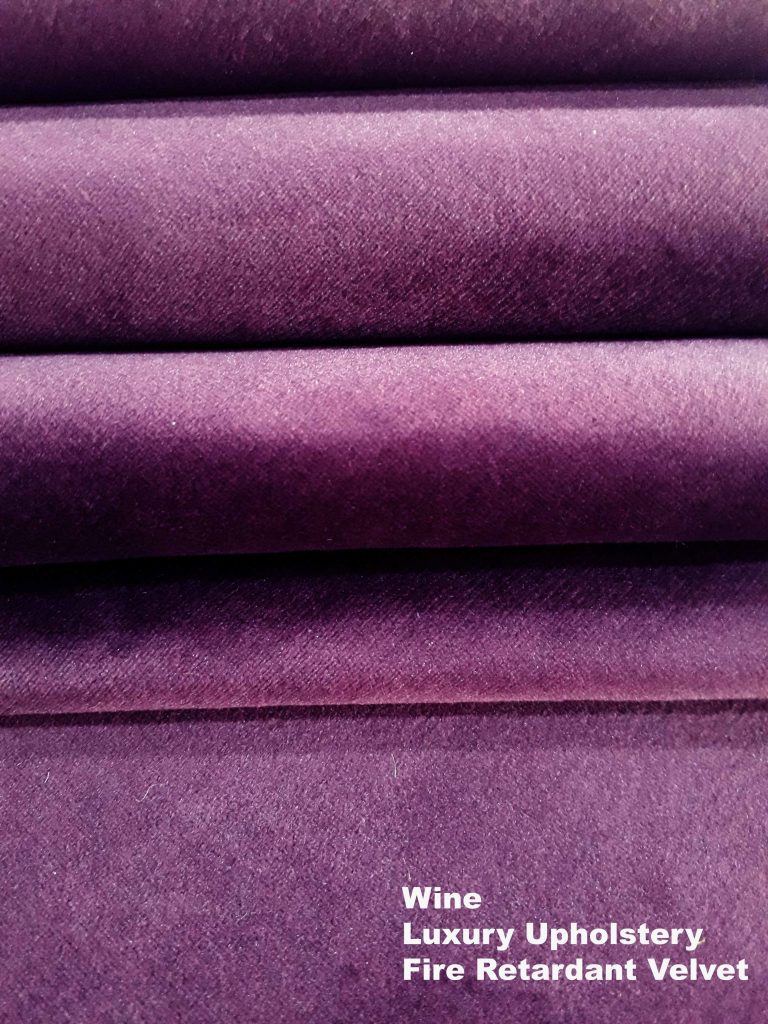 Luxury Plush Velvet Fire Retardant Upholstery Fabric