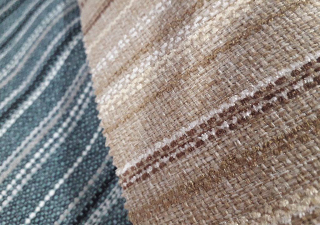 Lomond stripe fire retardant upholstery fabric