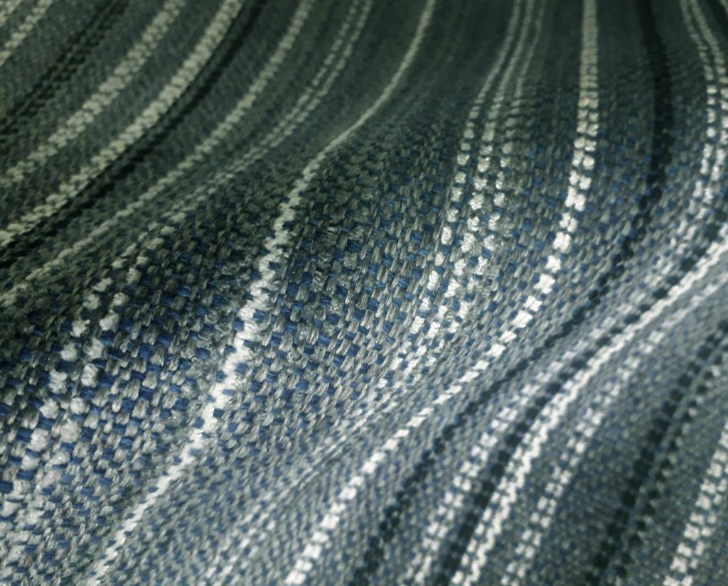 Twilight Lomond stripe fire retardant upholstery fabric