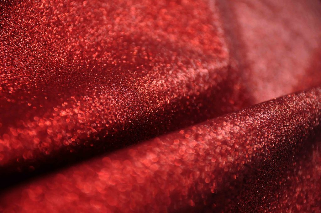 fine red glitter fabric for Christmas displays valentines merchandising glitter walls fashion wear