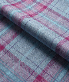Top Quality Tartan Furnishing Coats Crafts 100% British Shetland Wool Fabric
