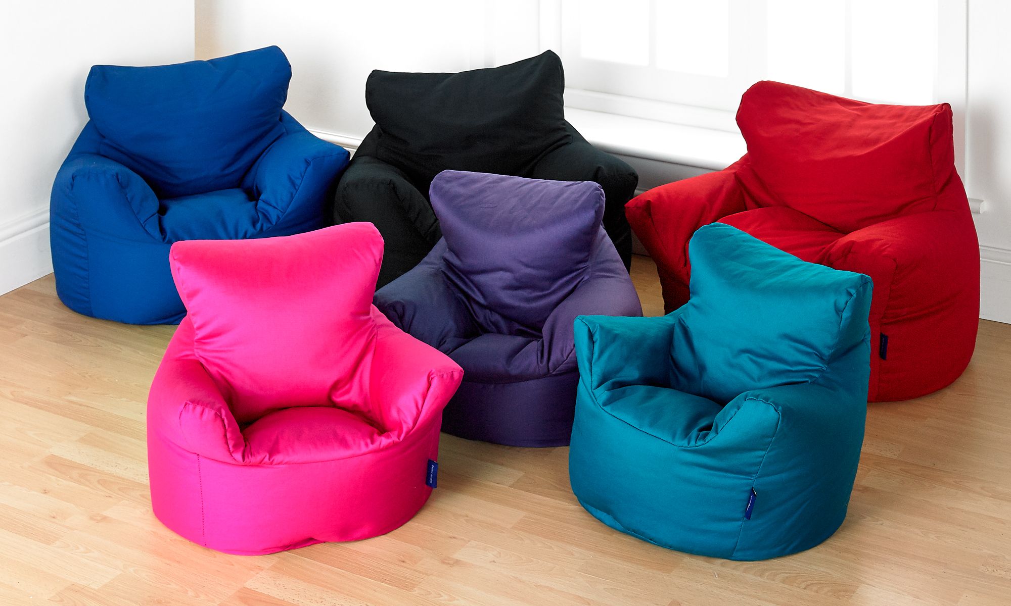 Details-about-Kids-Childrens-Bean-Bag-Seat-Chairs-Fully-Filled-blue-black-red-pink-teal-grey