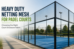 Heavy duty netting for padel courts